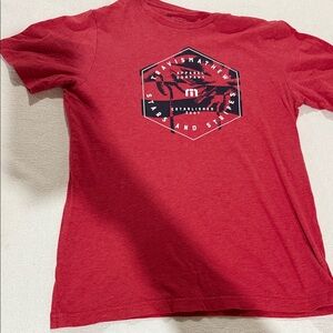 Travis Mathew Red Short Sleeve Tee